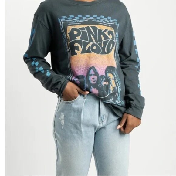 DAYDREAMER PINK FLOYD Speak To Me Graphic Band Tee Sz S Black Multicolor Cotton - Picture 4 of 6